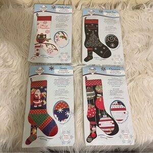 Needle Creation Woodland Embroidery Stocking Kit 4 kits